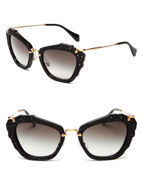 miu miu circle sunglasses|miu miu sunglasses cat eye.